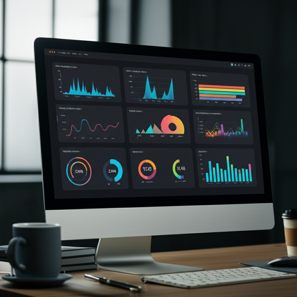Digital marketing analytics dashboard